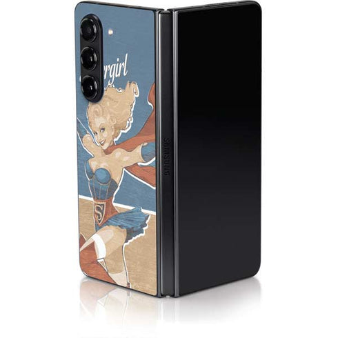 DC Comics Bombshells Supergirl Galaxy Z Fold5 5G Skin